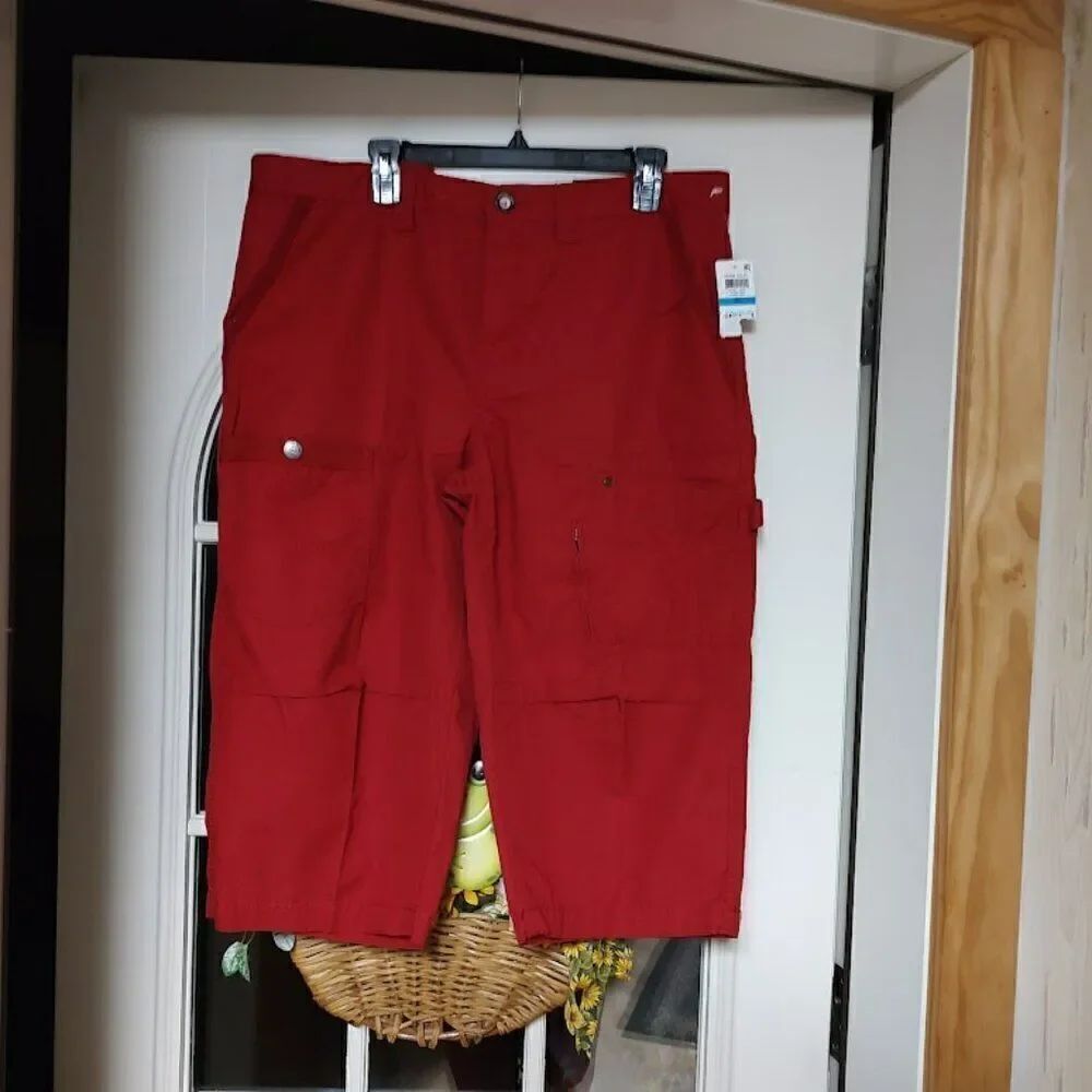 New International Concepts Tango Red Longer Length Shorts Size Women's 36 Waist
